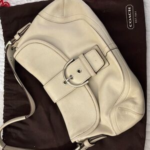 Coach Off-White Leather Shoulder Bag
